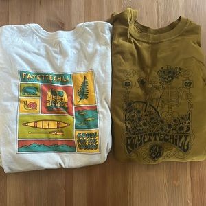 Bundle of 2 Fayettechill long sleeve shirts, size medium